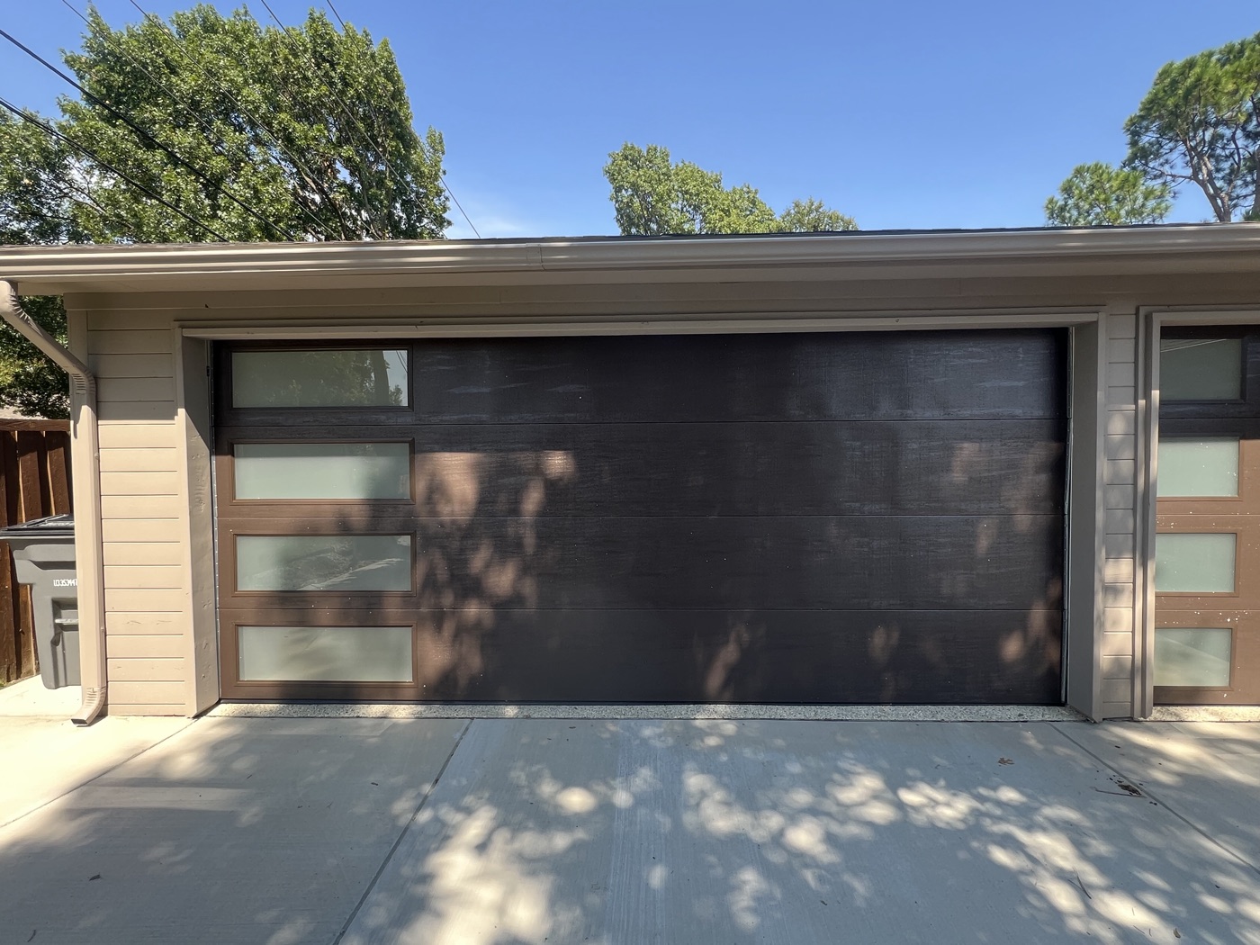 Classic steel garage door